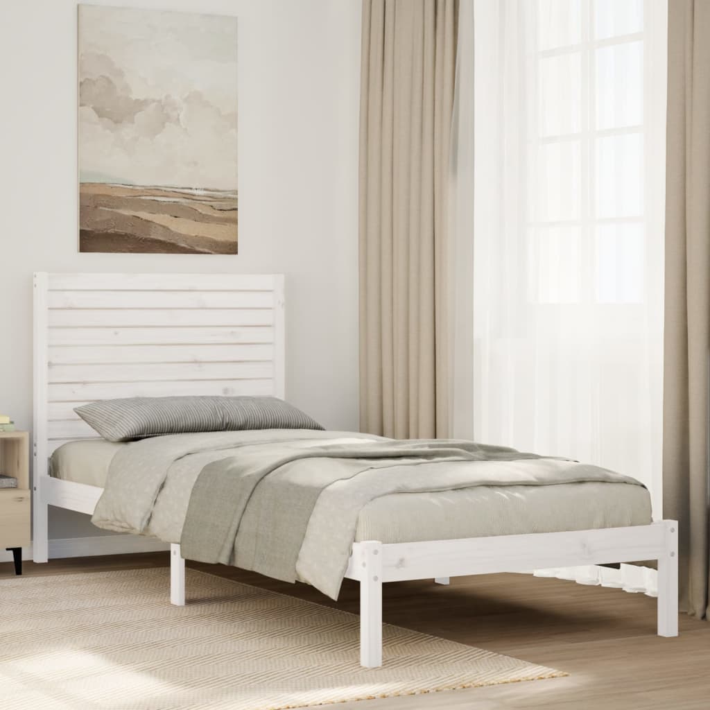 Cama Extralarga Sin Colchón Madera Maciza