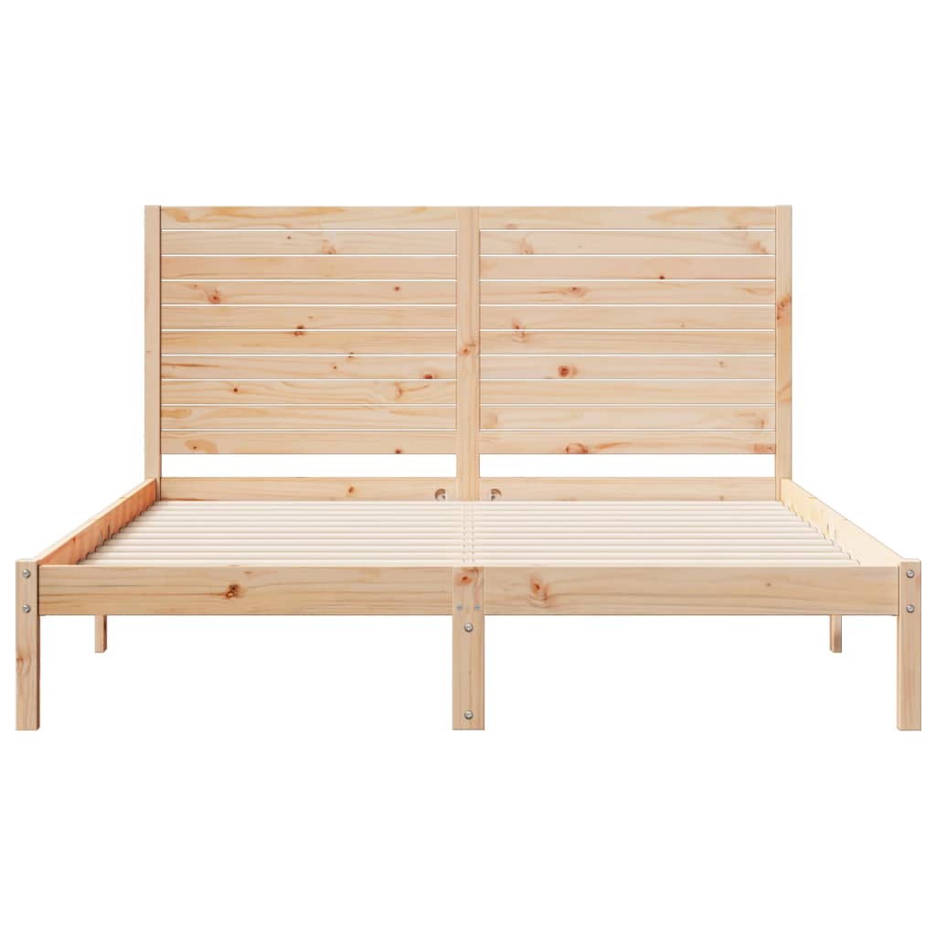 Cama Extralarga Sin Colchón Madera Maciza