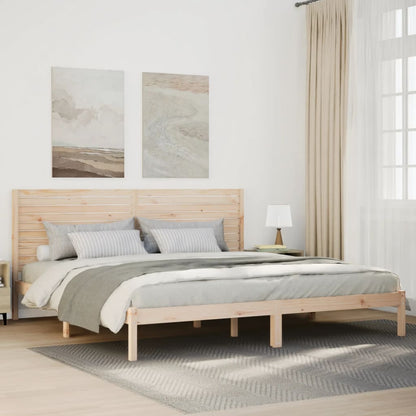 Cama Extralarga Sin Colchón Madera Maciza