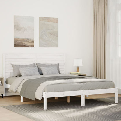 Cama Extralarga Sin Colchón Madera Maciza