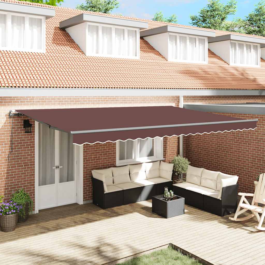 Toldo Retráctil Automático Gris