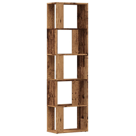 Estantería Madera De Ingeniería Madera Envejecida 45X24X159 Cm