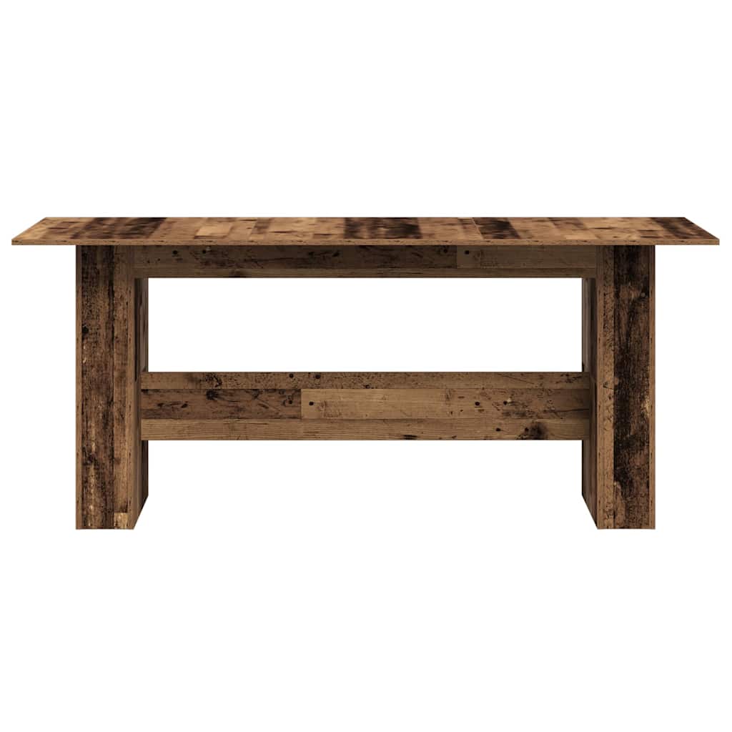Mesa De Comedor De Aglomerado Madera Envejecida 180X90X76 Cm