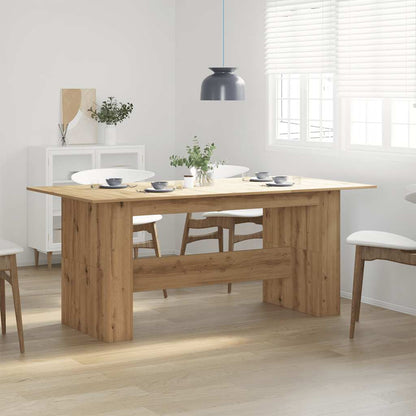 Mesa De Comedor De Aglomerado Madera Envejecida 180X90X76 Cm
