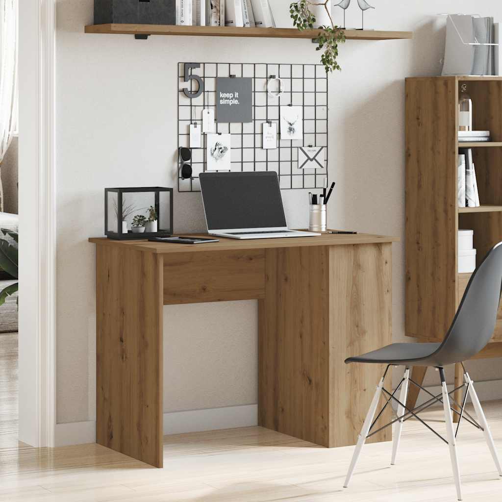 Escritorio De Madera De Ingeniería Envejecida 100X55X75 Cm