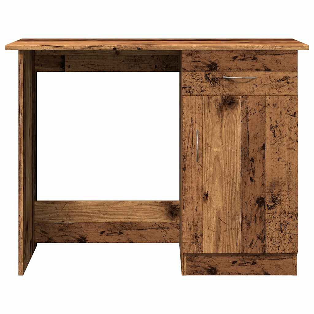 Escritorio De Madera De Ingeniería Envejecida 100X50X76 Cm