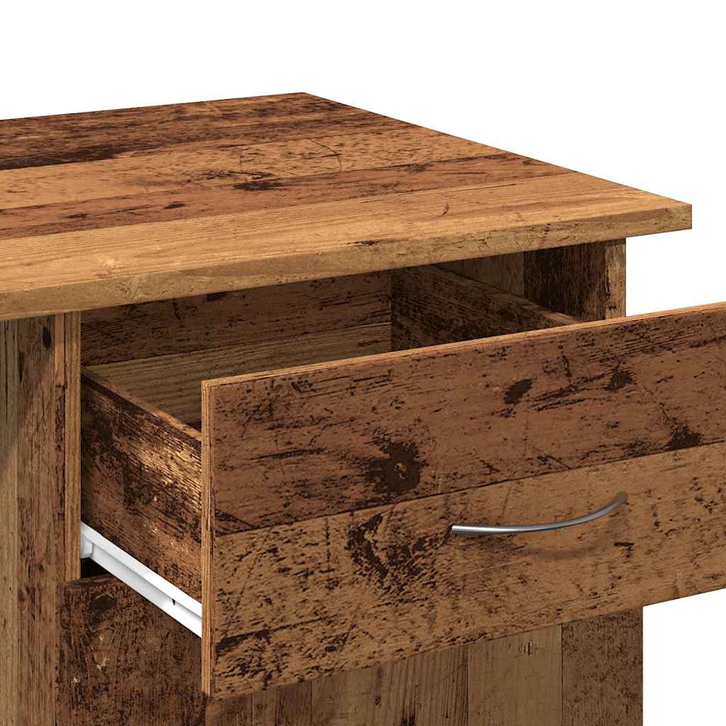 Escritorio De Madera De Ingeniería Envejecida 100X50X76 Cm