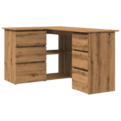 Escritorio De Esquina Madera Contrachapada 145X100X76 Cm
