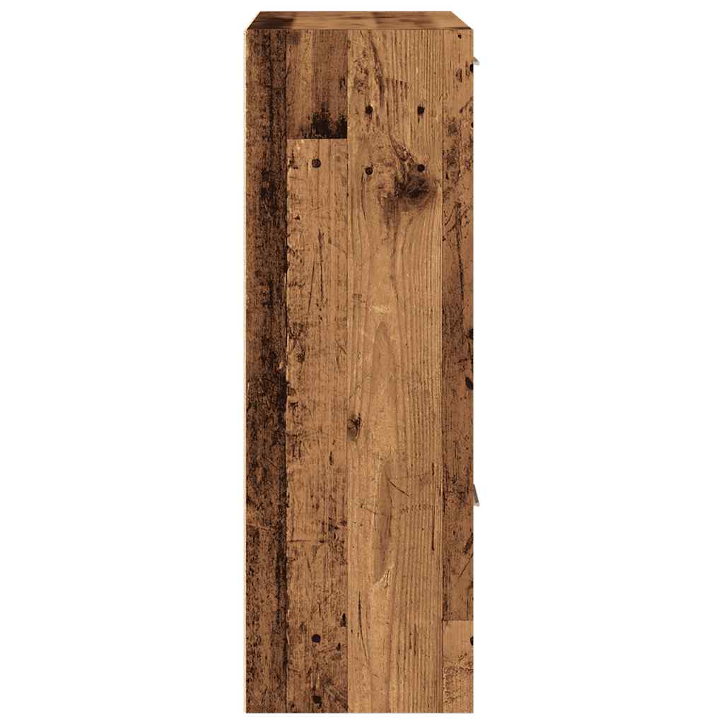 Estantería Madera De Ingeniería Color Envejecido 60,5X30X90 Cm