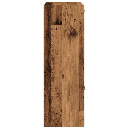 Estantería Madera De Ingeniería Color Envejecido 60,5X30X90 Cm
