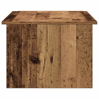 Mesa De Centro Madera Contrachapada Envejecida 150X50X35 Cm