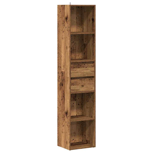 Estantería Madera Contrachapada Madera Vieja 36X30X171 Cm