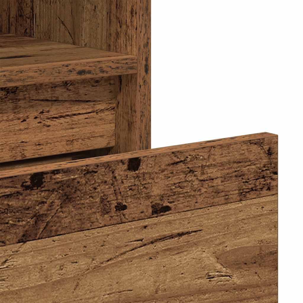 Estantería Madera Contrachapada Madera Vieja 36X30X171 Cm