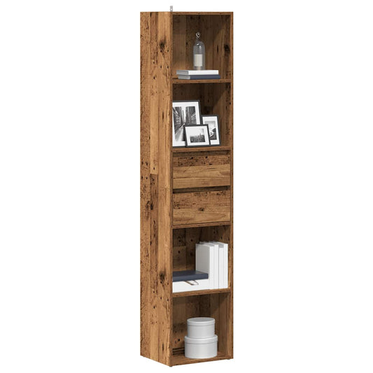 Estantería Madera Contrachapada Madera Vieja 36X30X171 Cm