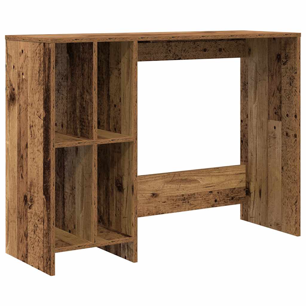 Escritorio Madera Ingeniería Madera Envejecida 102,5X35X75 Cm