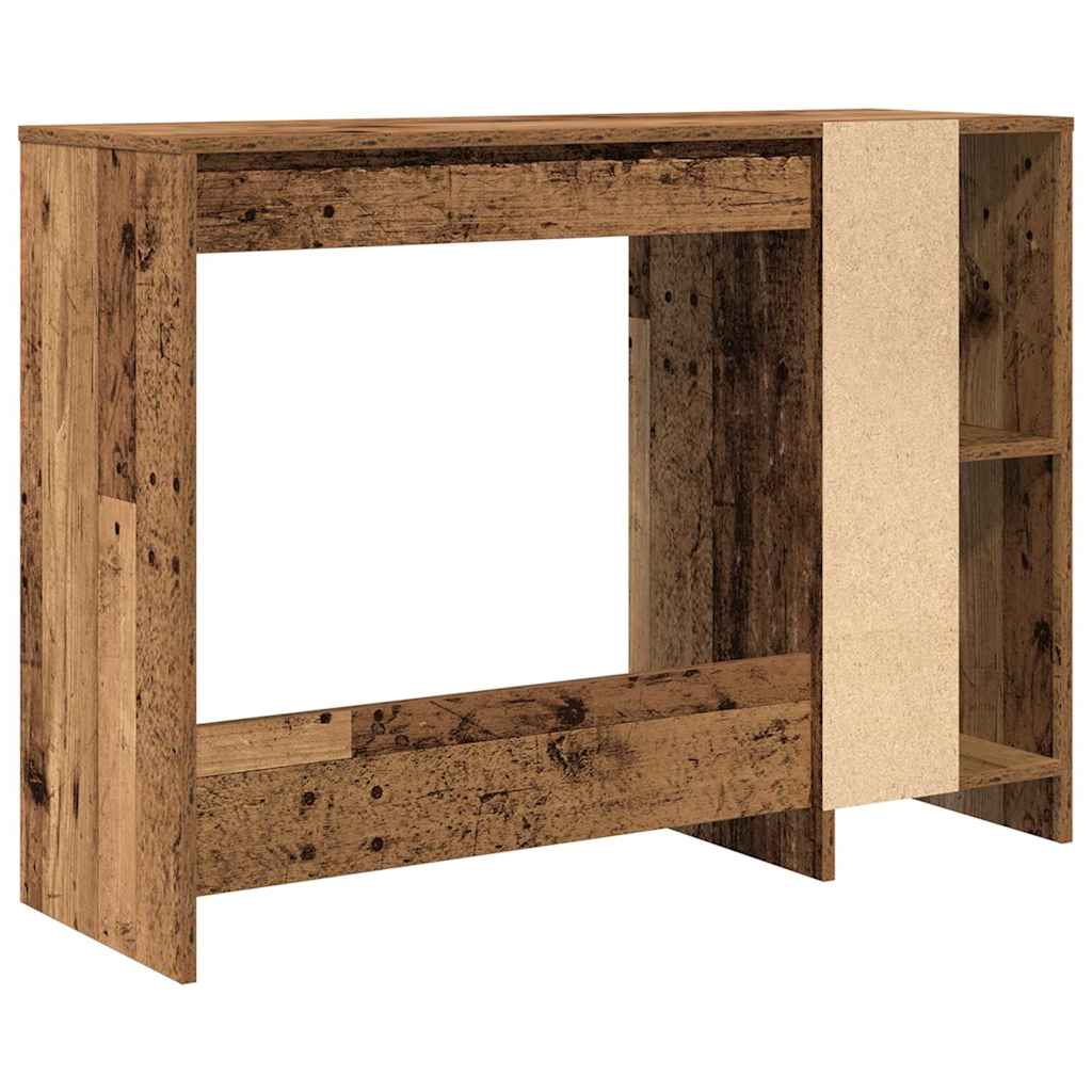 Escritorio Madera Ingeniería Madera Envejecida 102,5X35X75 Cm