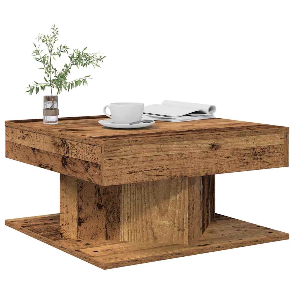 Mesa De Centro Madera Ingeniería 55X55X30 Cm