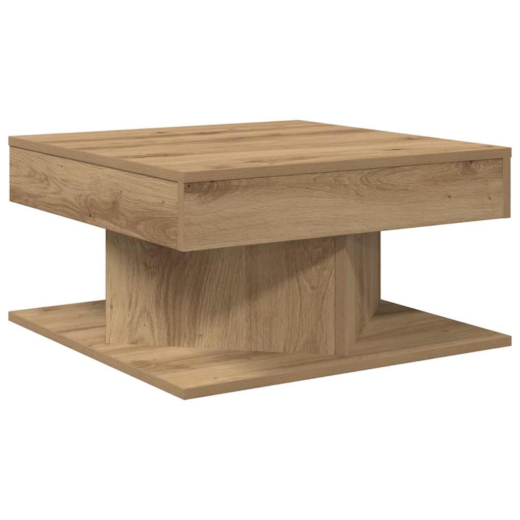Mesa De Centro Madera Ingeniería 55X55X30 Cm