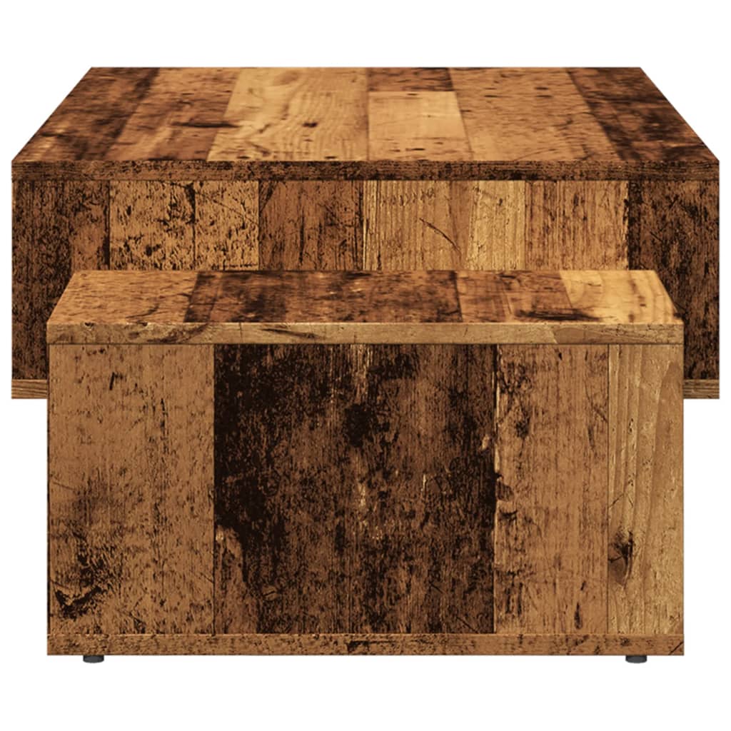 Mesa De Centro Madera De Ingeniería Envejecida 105X55X32 Cm