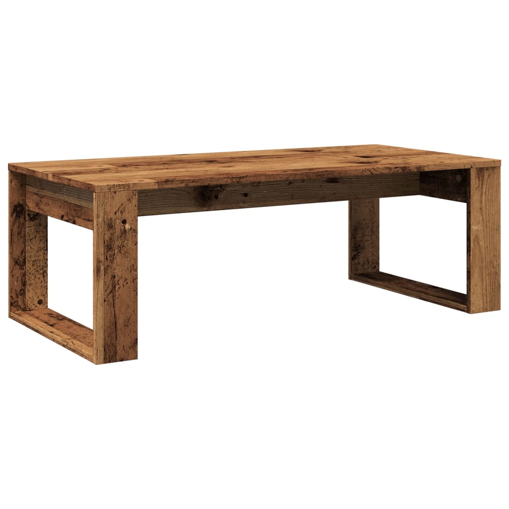 Mesa De Centro Madera De Ingeniería Envejecida 102X50X35 Cm