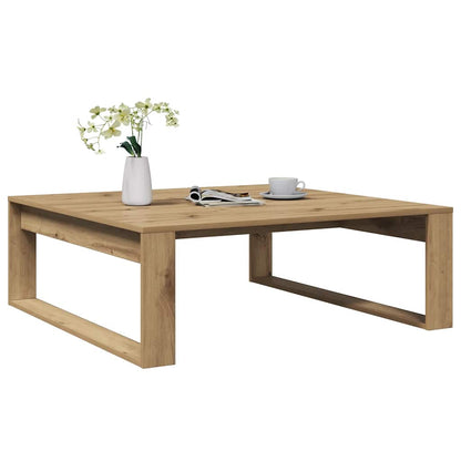 Mesa Auxiliar De Madera De Ingeniería Envejecida 50X50X35 Cm