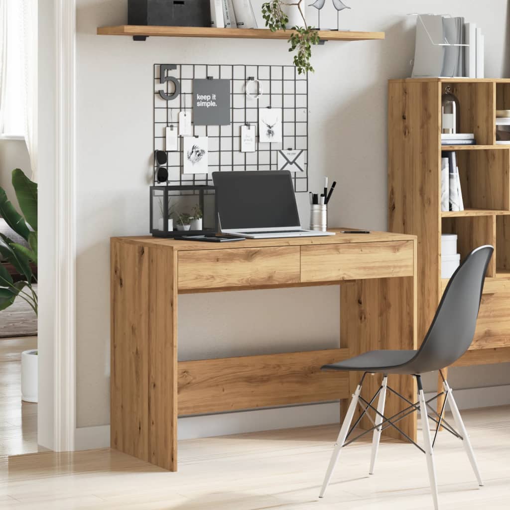 Escritorio De Madera De Ingeniería 101X50X76,5 Cm