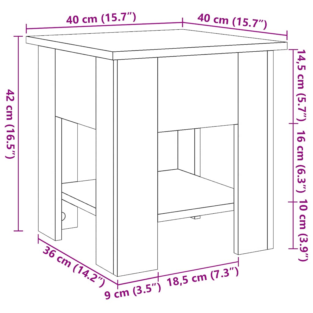 Mesa De Centro Madera De Ingeniería
