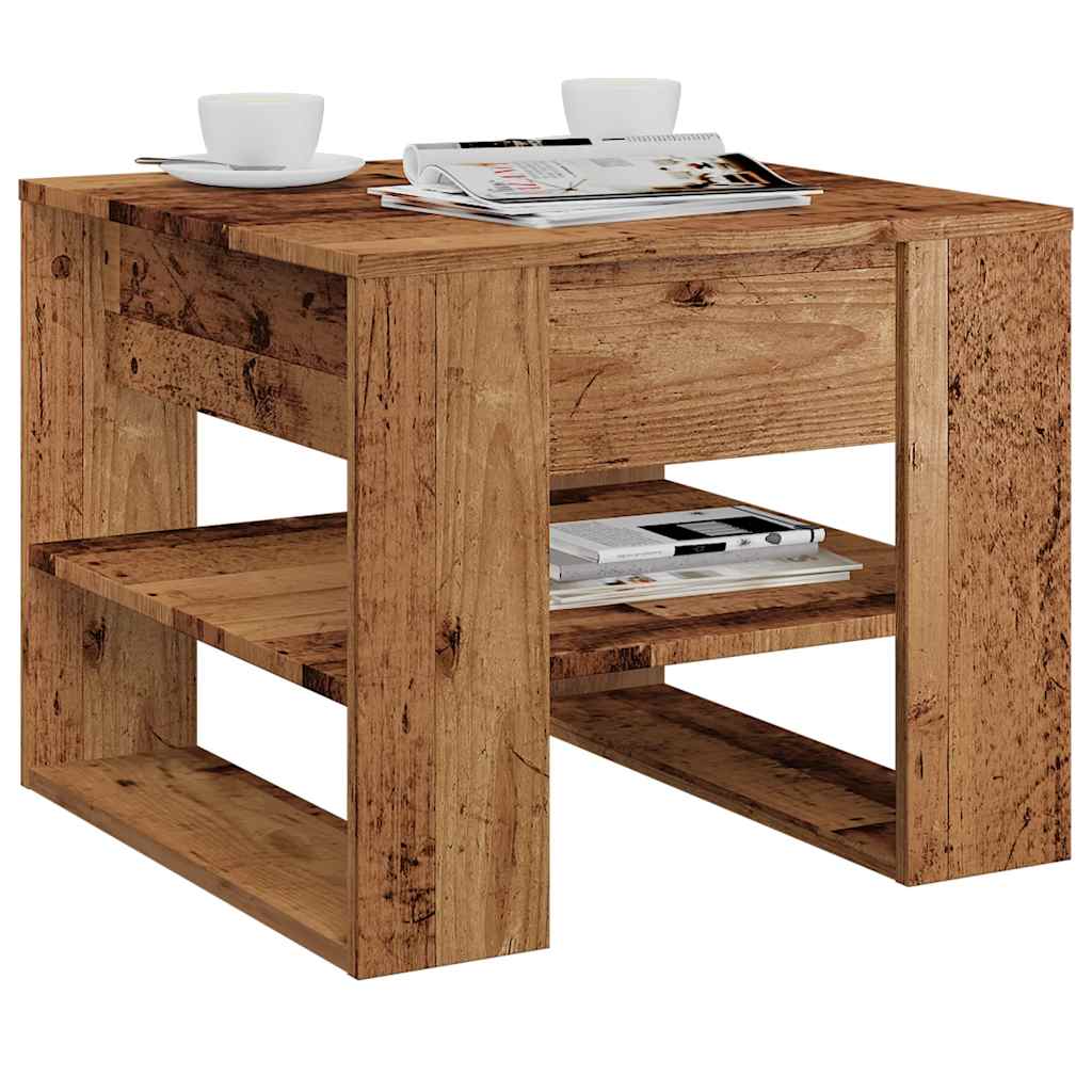 Mesa De Centro Madera De Ingeniería 55,5X55X45 Cm