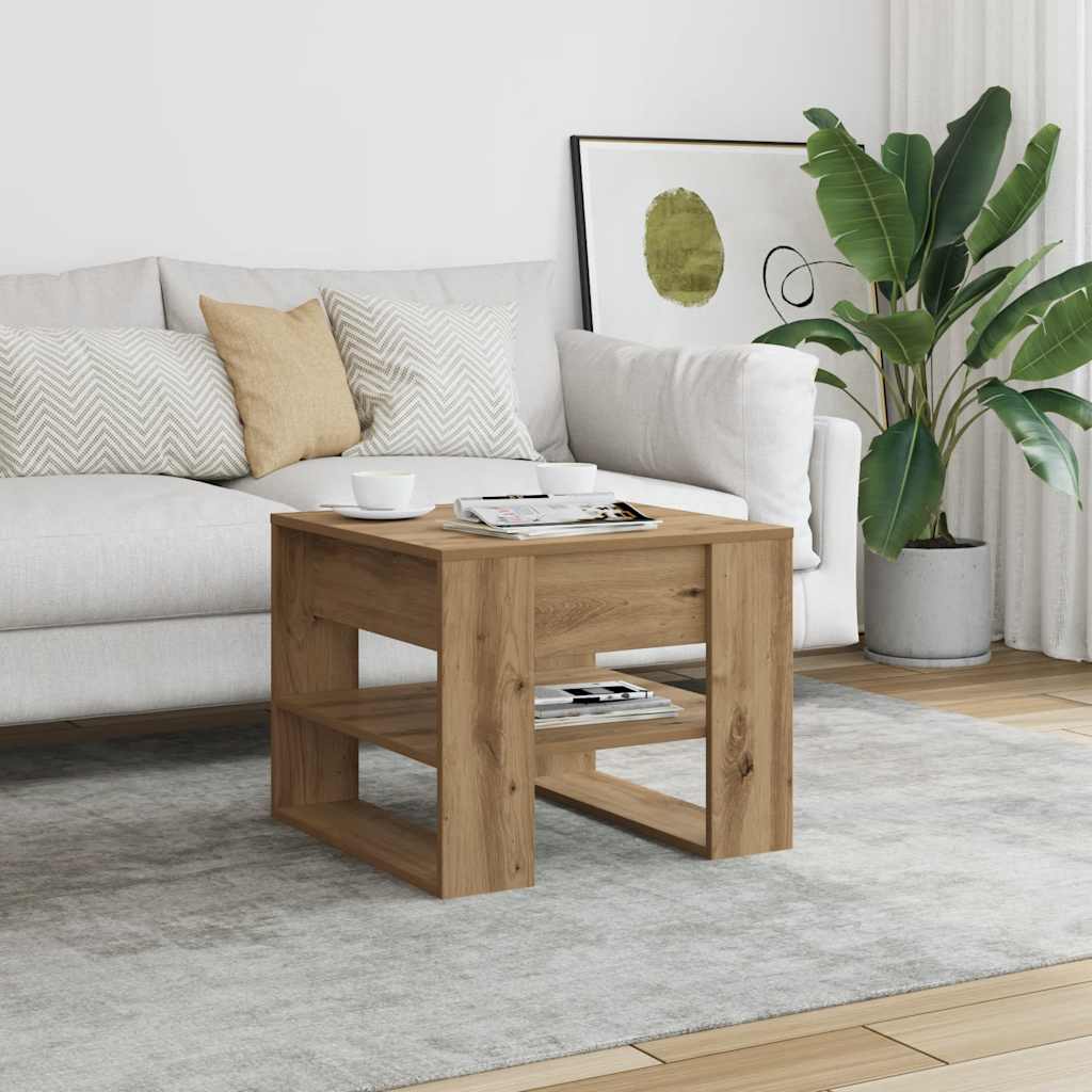 Mesa De Centro Madera De Ingeniería 55,5X55X45 Cm
