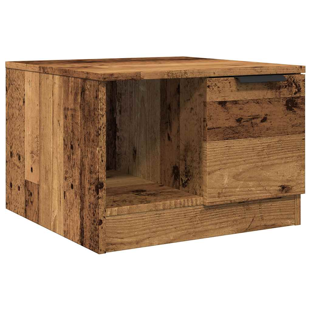Mesa De Centro Madera De Ingeniería Envejecida 50X50X36 Cm