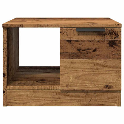 Mesa De Centro Madera De Ingeniería Envejecida 50X50X36 Cm