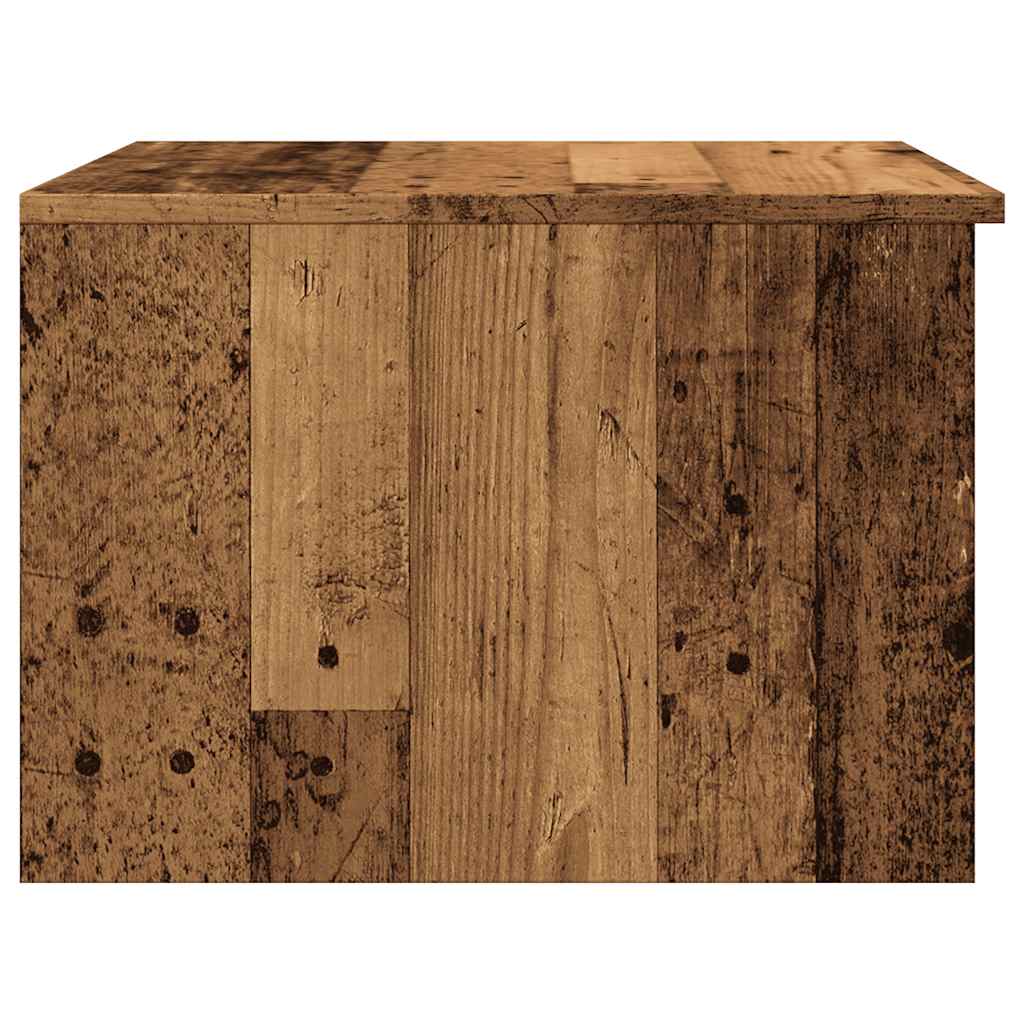 Mesa De Centro Madera De Ingeniería Envejecida 50X50X36 Cm