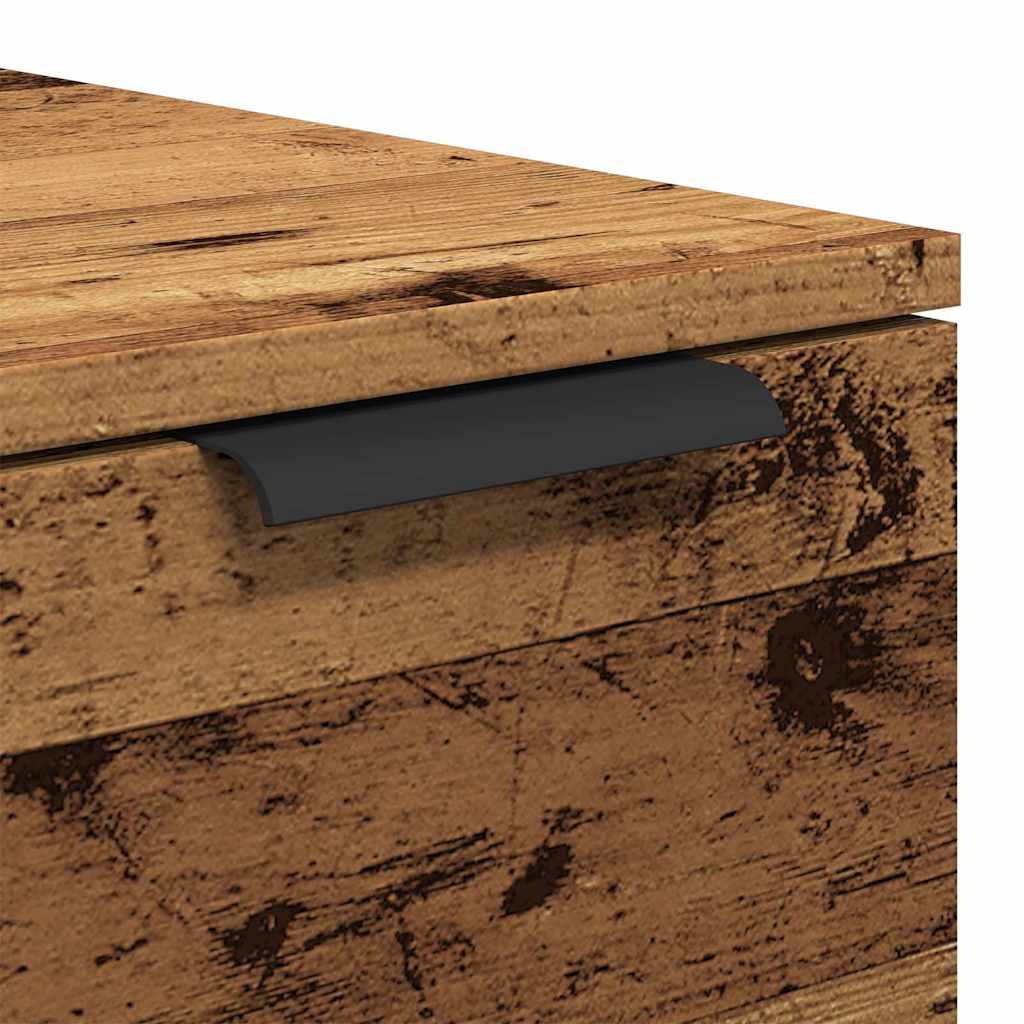 Mesa De Centro Madera De Ingeniería Envejecida 50X50X36 Cm