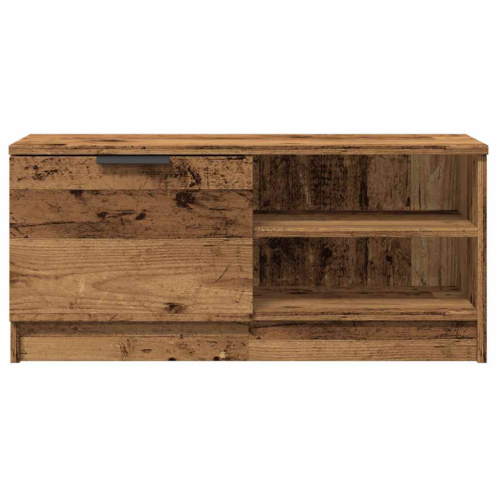 Mueble Para Tv Madera Contrachapada Envejecida 80X35X36,5 Cm