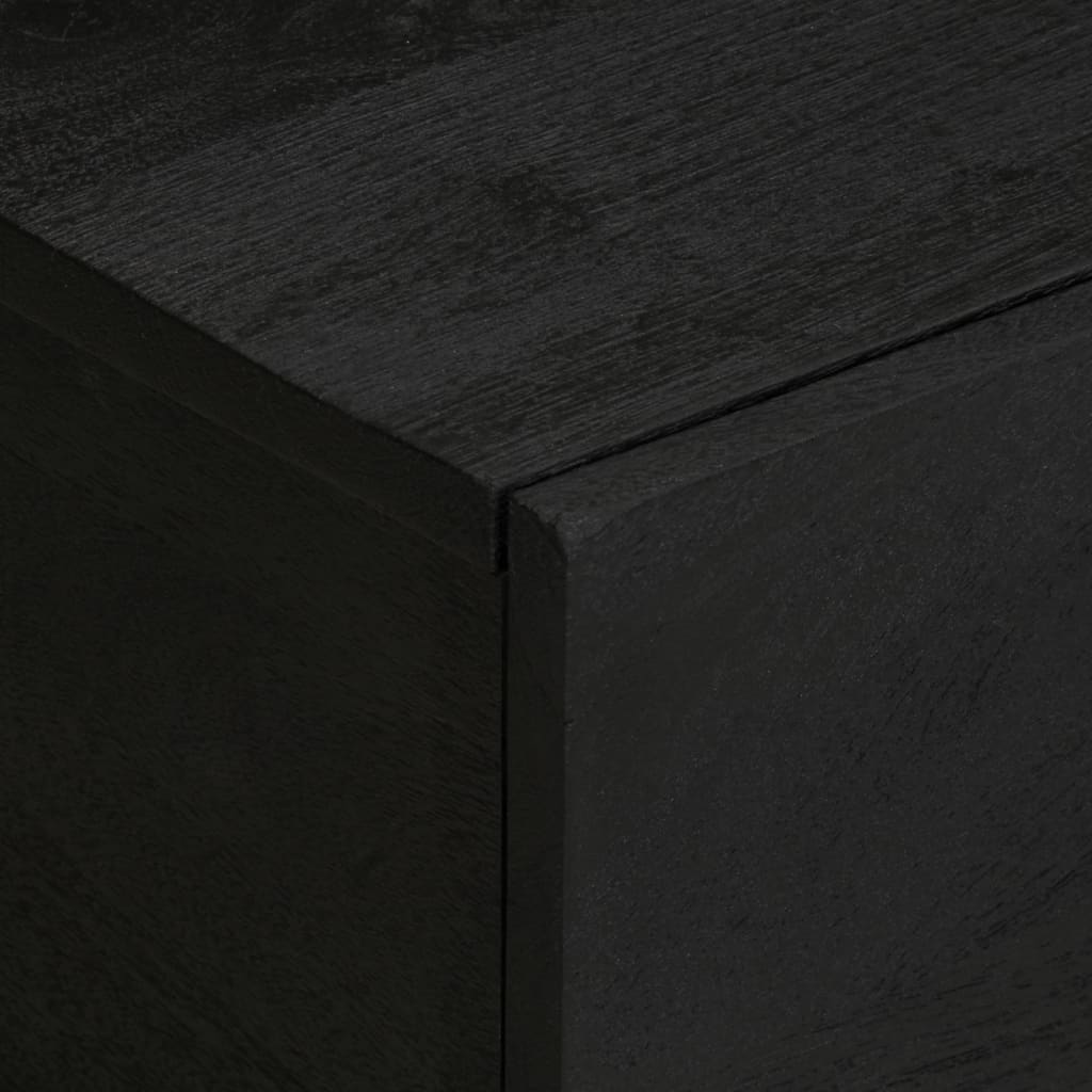 Mesa De Centro Madera De Ingeniería Negra 100X54X40 Cm