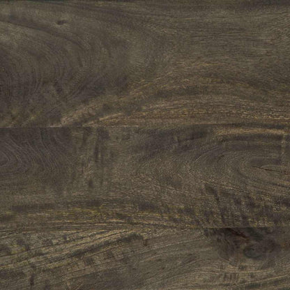 Mesa De Centro Madera Maciza De Mango Negra 80X54X40 Cm