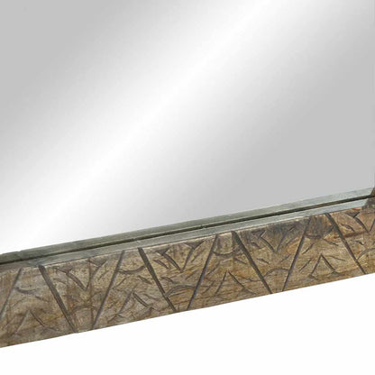 Espejo De Baño Madera Maciza Mango 50X2,5X70 Cm