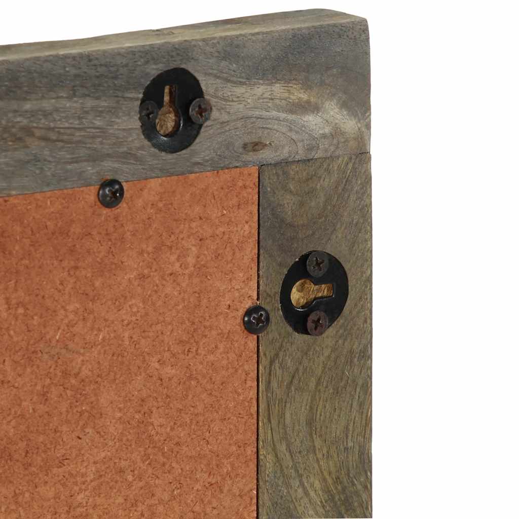 Espejo De Baño Madera Maciza Mango 50X2,5X70 Cm