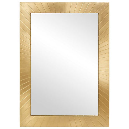 Espejo De Baño Montada En La Pared Dorado 50 X 2,5 X 70 Cm
