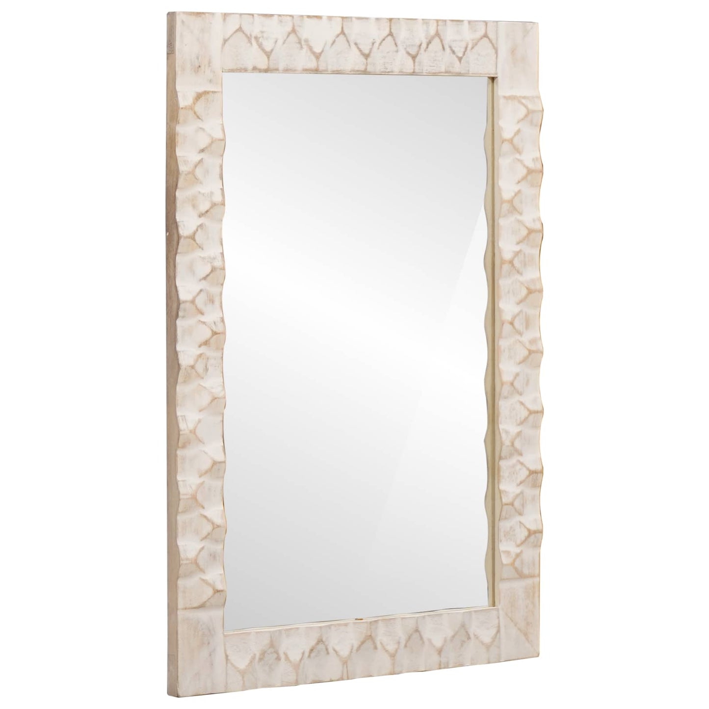 Espejo De Baño Acabado De Acacia Marrón 50 X 70 X 2,5 Cm