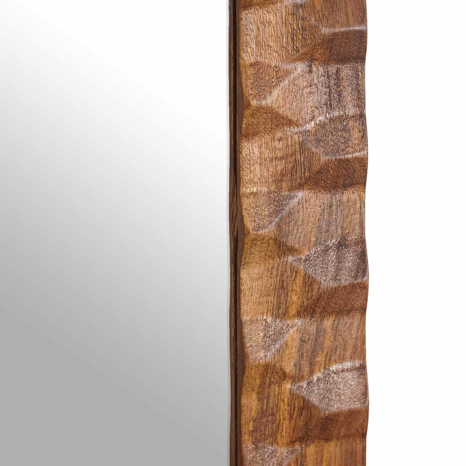 Espejo De Baño Acabado De Acacia Marrón 50 X 70 X 2,5 Cm