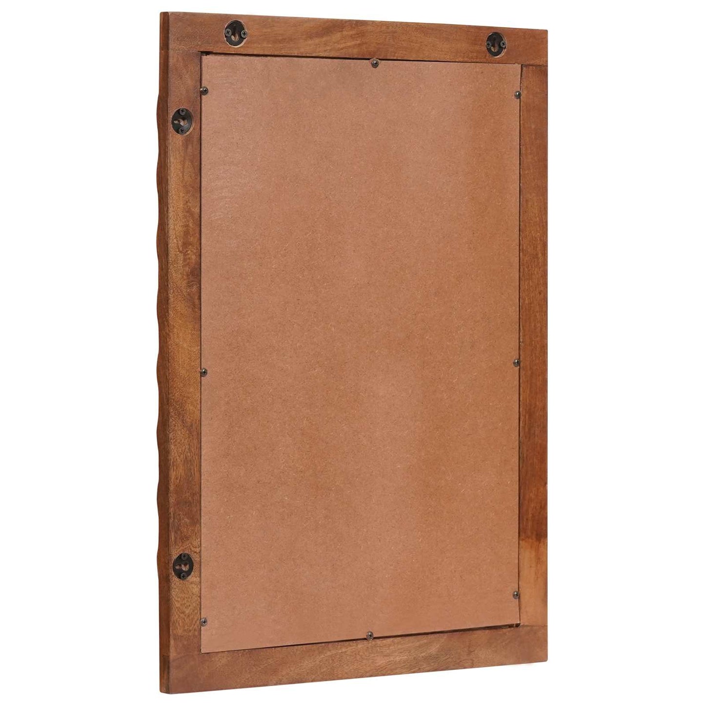 Espejo De Baño Acabado De Acacia Marrón 50 X 70 X 2,5 Cm
