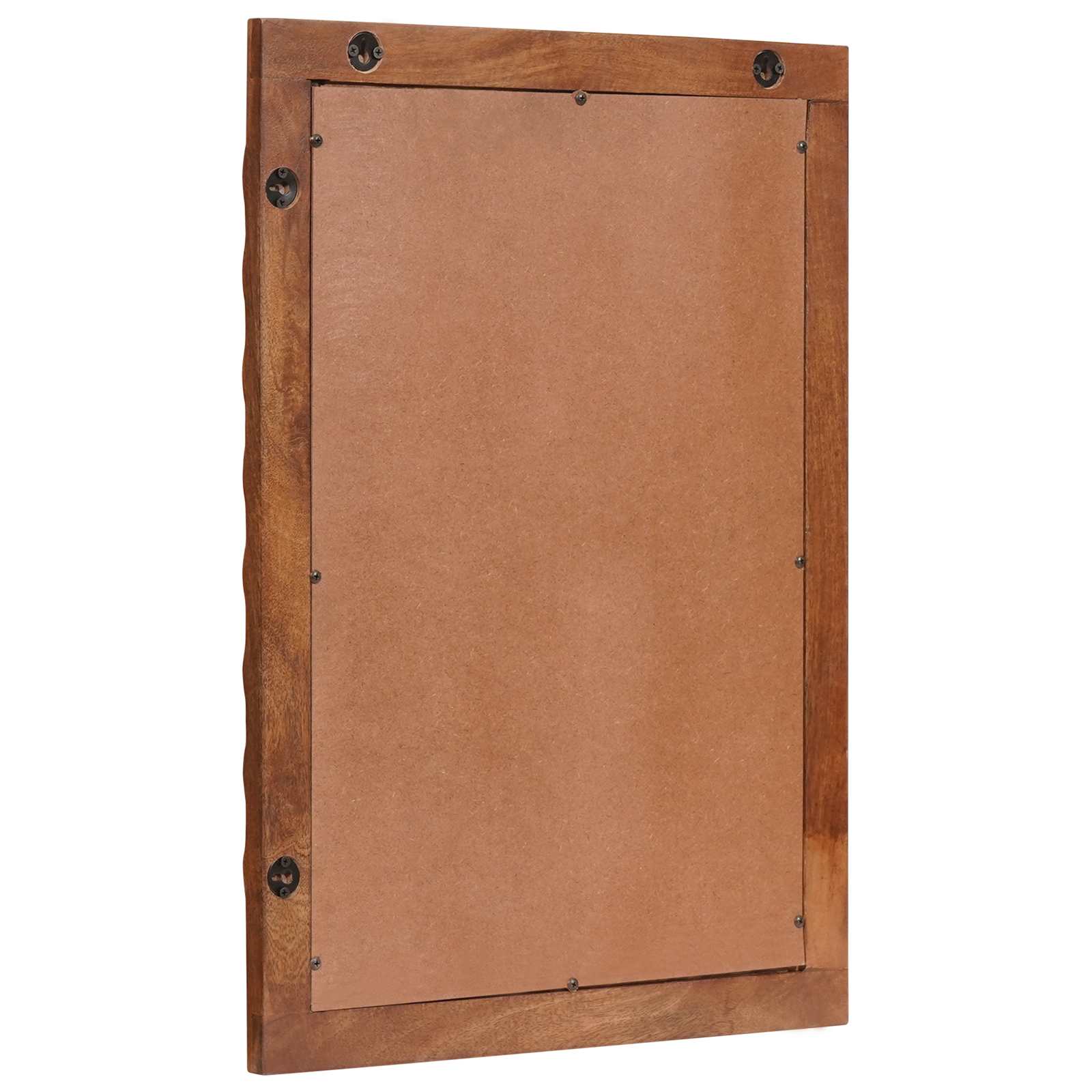 Espejo De Baño Acabado De Acacia Marrón 50 X 70 X 2,5 Cm