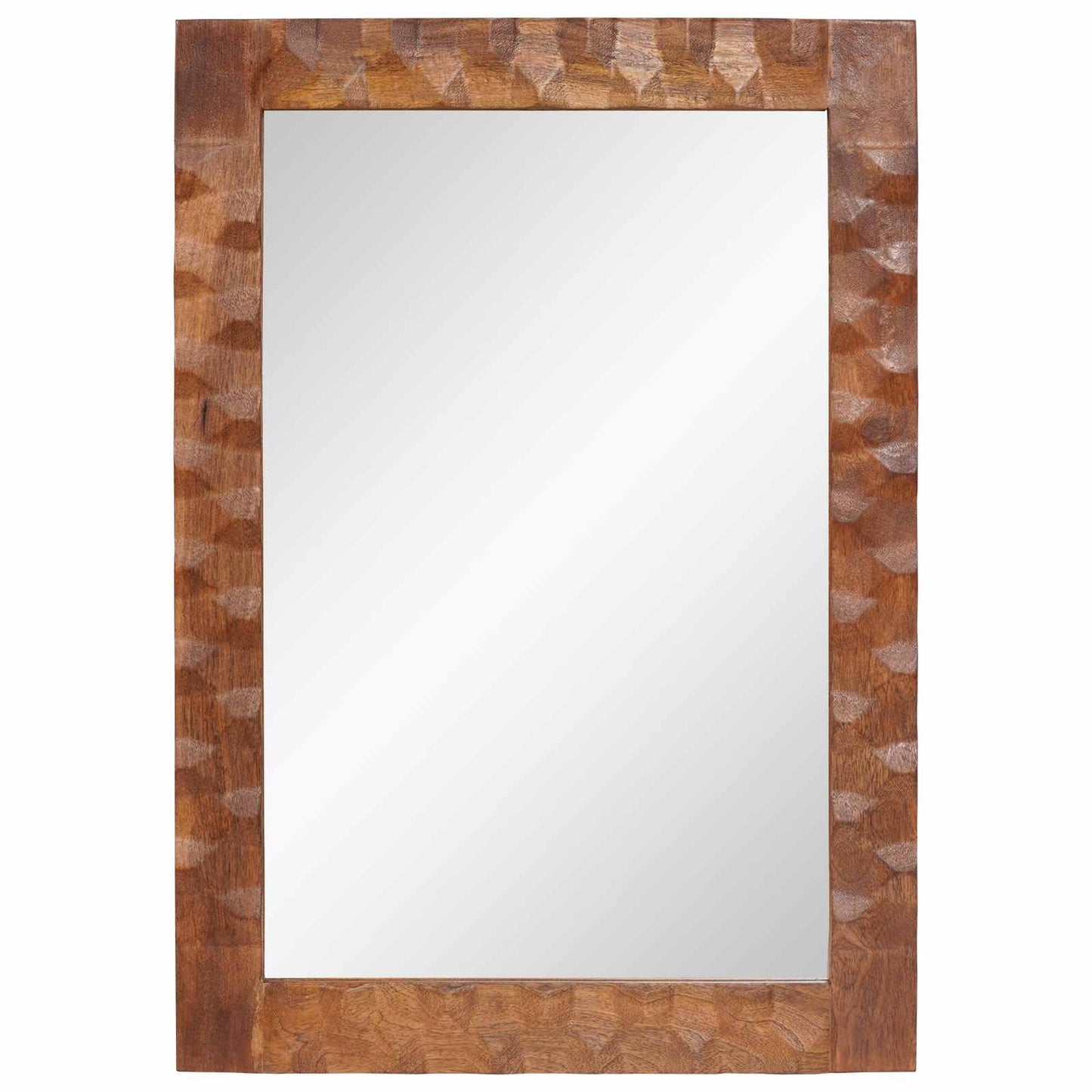 Espejo De Baño Acabado De Acacia Marrón 50 X 70 X 2,5 Cm