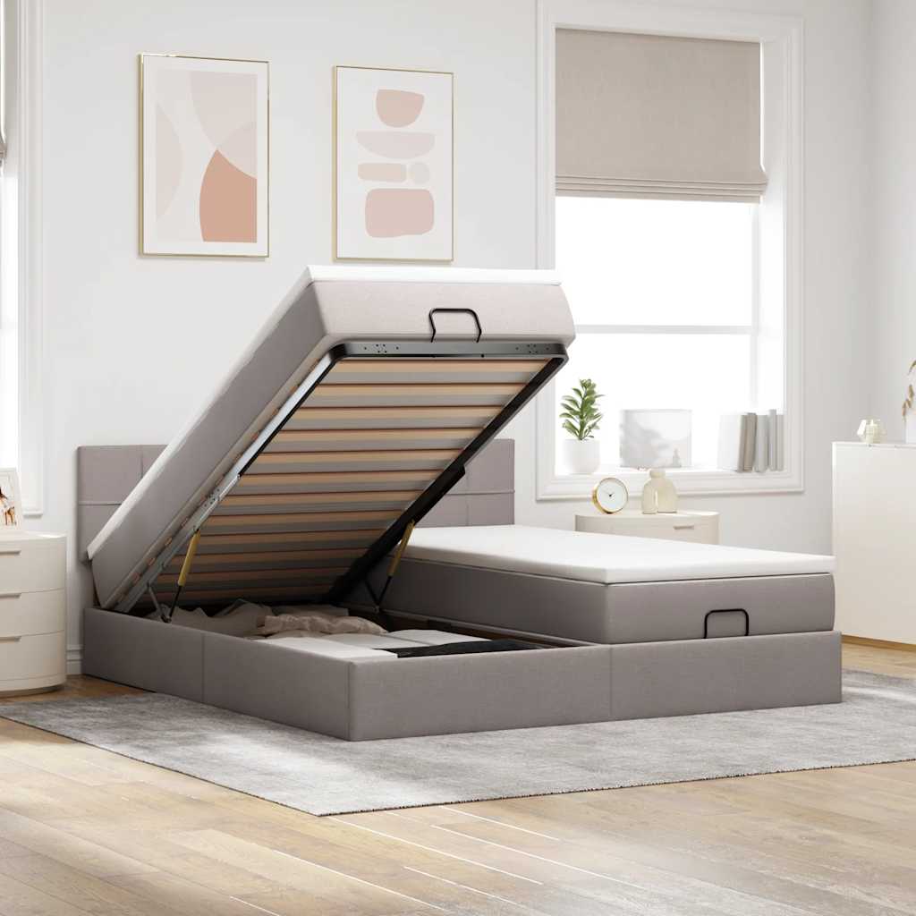Estructura Cama Otomana Colchones Tela 200X200Cm