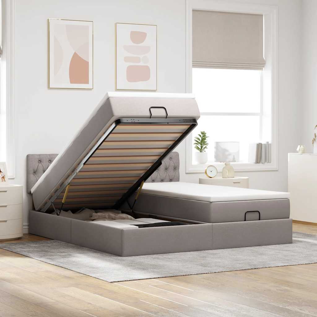 Estructura Cama Otomana Colchones Tela 200X200Cm