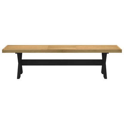 Banco Comedor Noain Patas Forma X Madera Maciza Pino