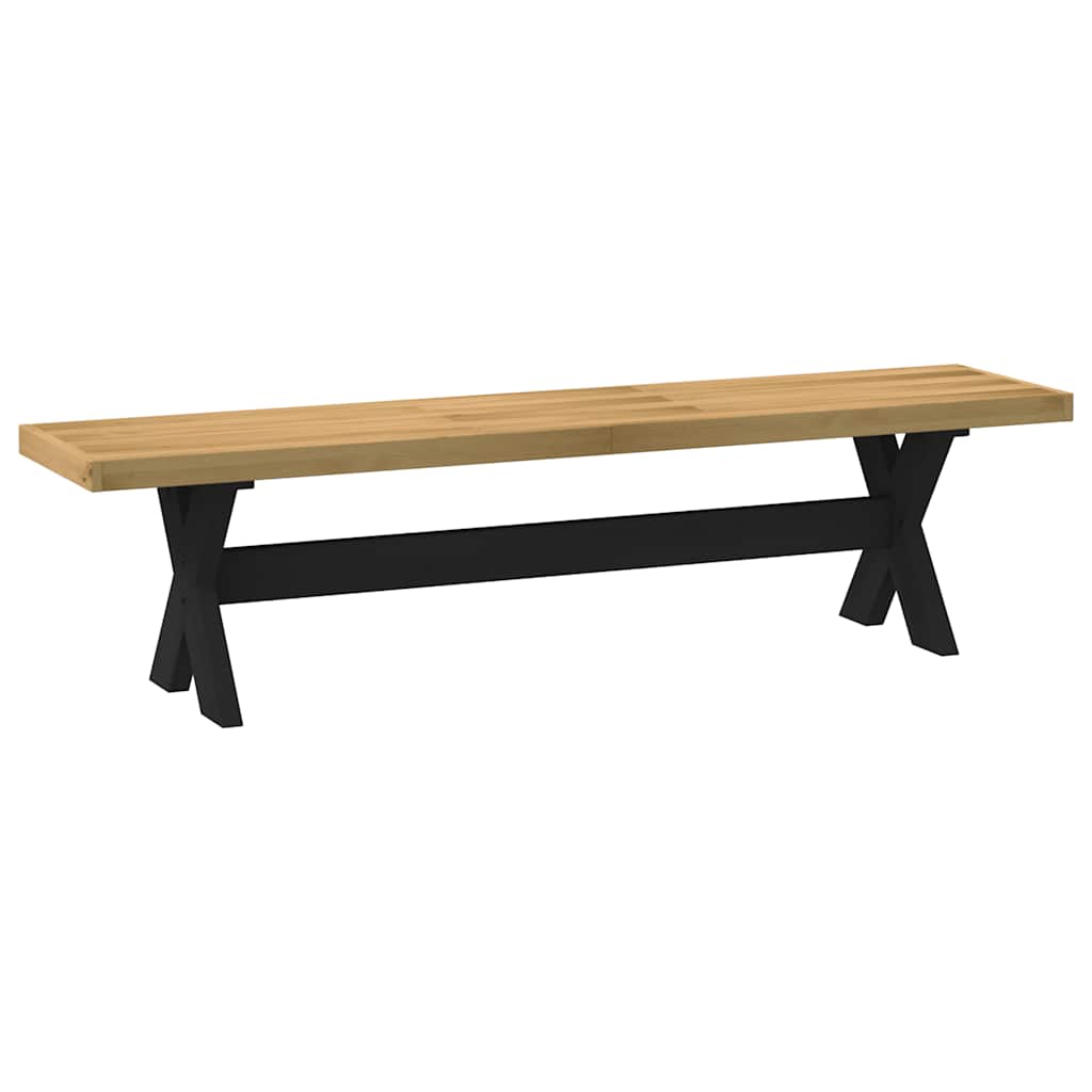 Banco Comedor Noain Patas Forma X Madera Maciza Pino