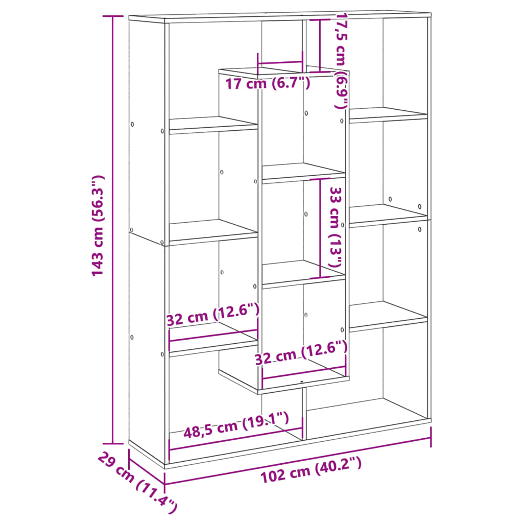 Estantería De Madera De Ingeniería