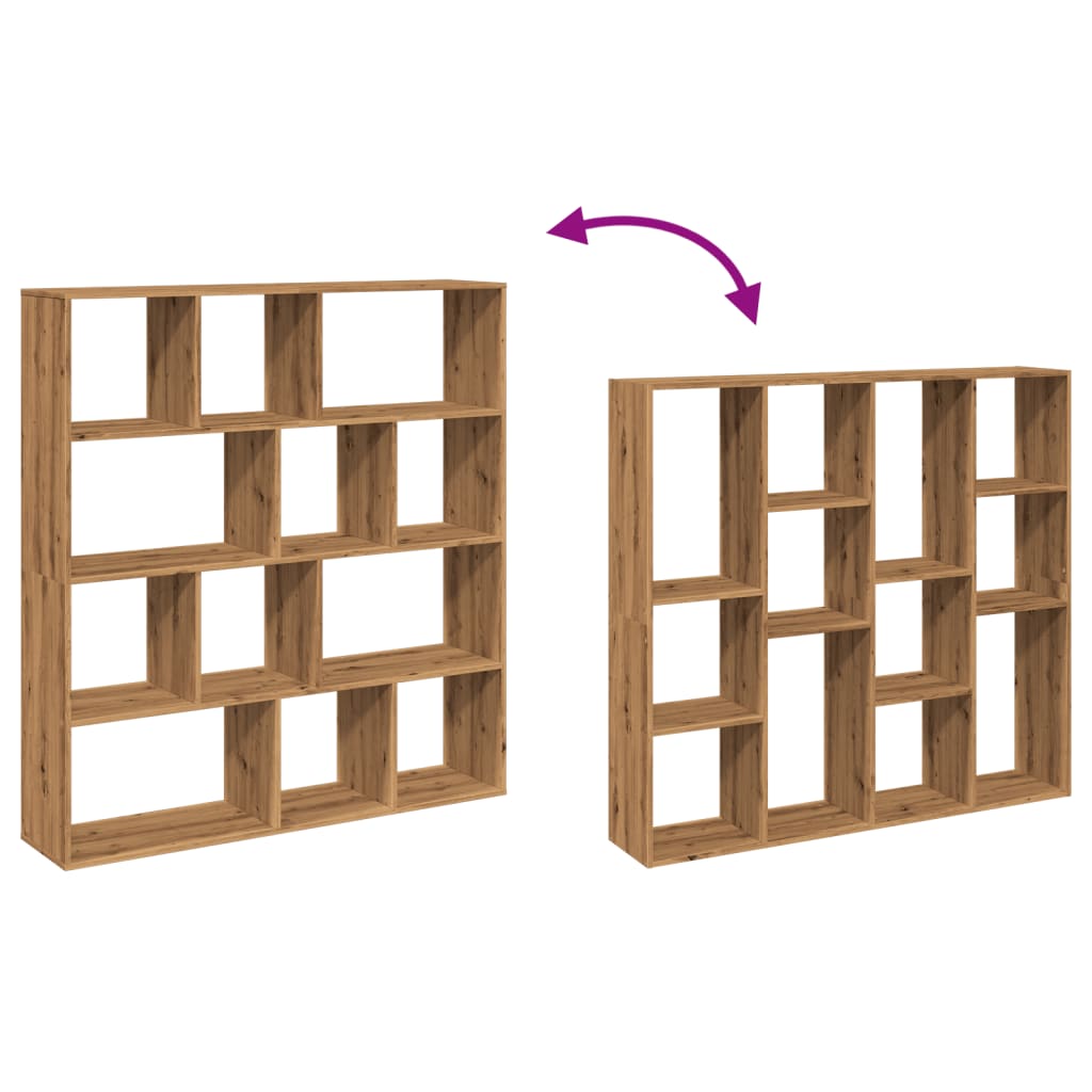 Estantería Madera De Ingeniería Roble Artisian 132X29X141,5 Cm